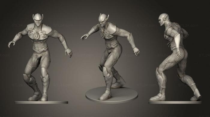 Figurines heroes, monsters and demons (Flash 2, STKM_2445) 3D models for cnc